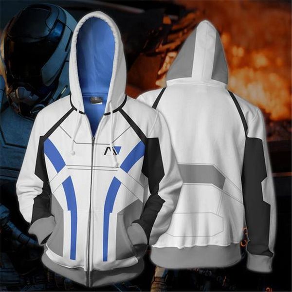 men's hoodies & sweatshirts movie mass effect hoodie cosplay costume men women 3d jackets zipper hoded, Black
men's hoodies & sweatshirts movie mass effect hoodie cosplay costume men women 3d jackets zipper hoded, Black