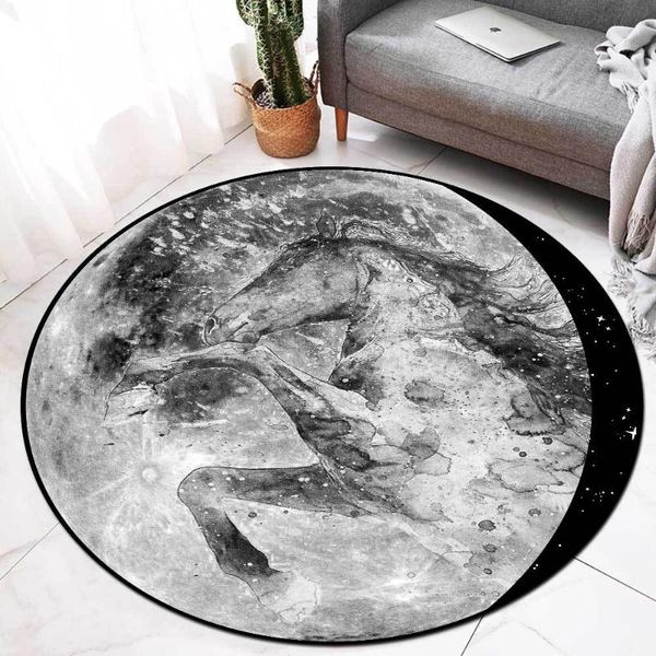 carpets modern style round area rugs abstract black grey horse print carpet bedroom bedside study room computer chair non-slip floor mat
carpets modern style round area rugs abstract black grey horse print carpet bedroom bedside study room computer chair non-slip floor mat