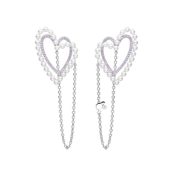 hef jewelry love chain earrings 925 sterling silver women asymmetrical high sense taser pendant earrings, Golden;silver
hef jewelry love chain earrings 925 sterling silver women asymmetrical high sense taser pendant earrings, Golden;silver