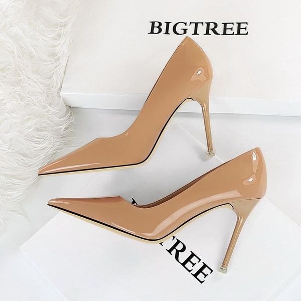 sandals spring women's shoes high heelspointed toe patent leather office ladies stiletto pumps dress shoe zapatillas mujer, Black
sandals spring women's shoes high heelspointed toe patent leather office ladies stiletto pumps dress shoe zapatillas mujer, Black
