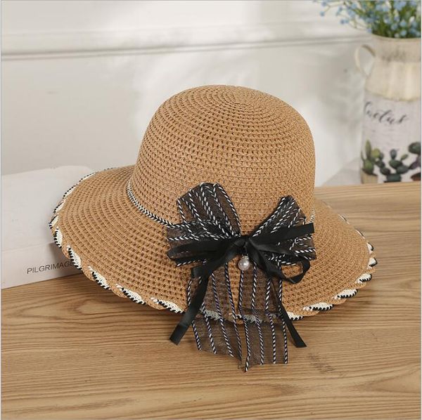 new style outdoor beach woven straw hat dmcm085 summer sun-shading big eaves bowknot fashion female hat caps wide brim hats, Blue;gray
new style outdoor beach woven straw hat dmcm085 summer sun-shading big eaves bowknot fashion female hat caps wide brim hats, Blue;gray