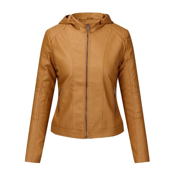 women's leather & faux woman loose pu jacket female classic moto biker autumn winter ladies basic coat plus size outerwear a70, Black
women's leather & faux woman loose pu jacket female classic moto biker autumn winter ladies basic coat plus size outerwear a70, Black