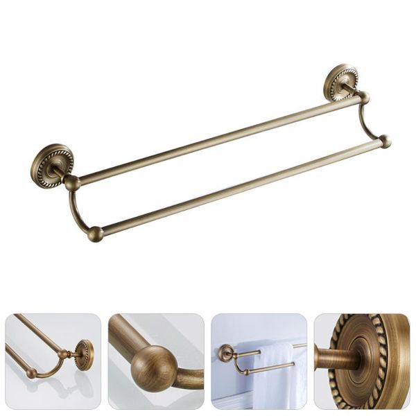 bath accessory set 1pc brass bathroom towel rack double-layer (light brown, bronzed)
bath accessory set 1pc brass bathroom towel rack double-layer (light brown, bronzed)