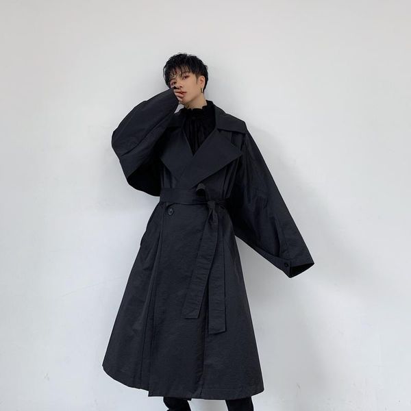 men's trench coats male retro streetwear hip hop belt coat windbreaker overcoat men vintage bat sleeve loose casual long jacket, Tan;black
men's trench coats male retro streetwear hip hop belt coat windbreaker overcoat men vintage bat sleeve loose casual long jacket, Tan;black
