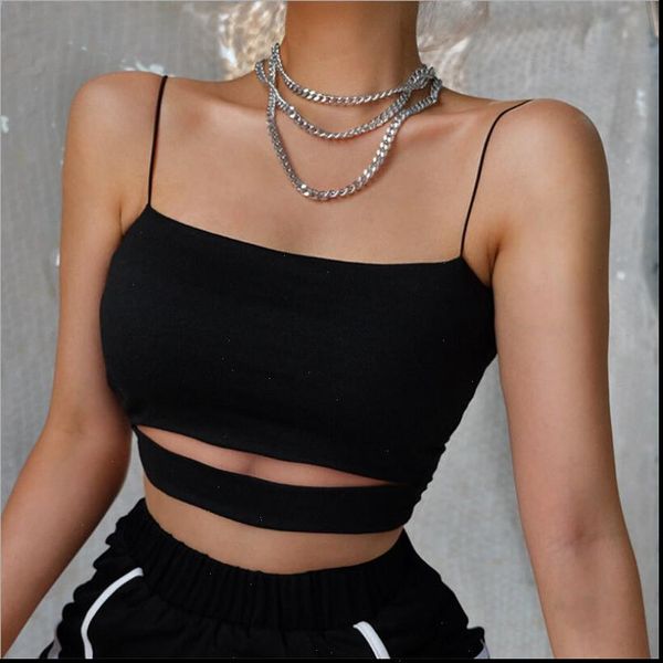 summer female crop polyster women sleeveless straps tank solid fitness lady camis casual black top, White 
summer female crop polyster women sleeveless straps tank solid fitness lady camis casual black top, White