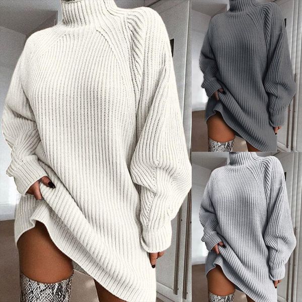 ladies women long sleeveturtlenec winter sweaters high waist loose dress pullover jumper fashion, White;black
ladies women long sleeveturtlenec winter sweaters high waist loose dress pullover jumper fashion, White;black