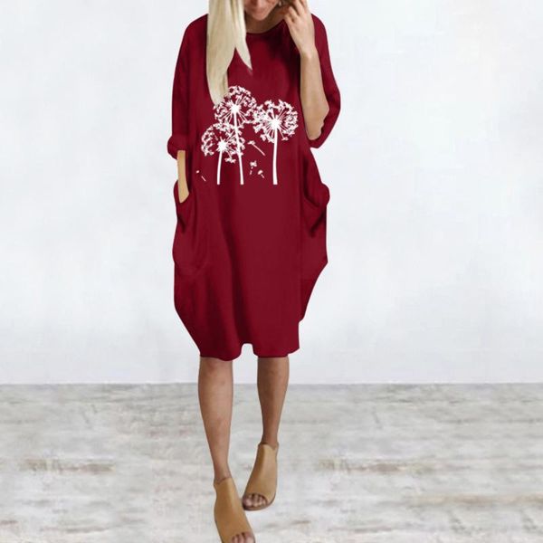 casual dresses plus size loose pocket dress autumn women pullover o neck printed vestidos mujer verano 2021, Black;gray
casual dresses plus size loose pocket dress autumn women pullover o neck printed vestidos mujer verano 2021, Black;gray