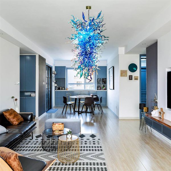 hand-blown glass crystal chandelier led art pendant lamps blue w90x180cm indoor lighting modern living room decoration
hand-blown glass crystal chandelier led art pendant lamps blue w90x180cm indoor lighting modern living room decoration