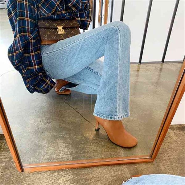bgteever fashion high-waist flare for women side split jeans vintage female long denim pant capris 2021, Blue
bgteever fashion high-waist flare for women side split jeans vintage female long denim pant capris 2021, Blue