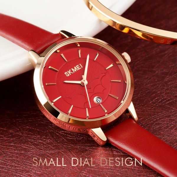 wristwatches skmei high-end watch bracelet simple leather quartz women's small date time thin ladies fashion waterproof 1705, Slivery;brown
wristwatches skmei high-end watch bracelet simple leather quartz women's small date time thin ladies fashion waterproof 1705, Slivery;brown