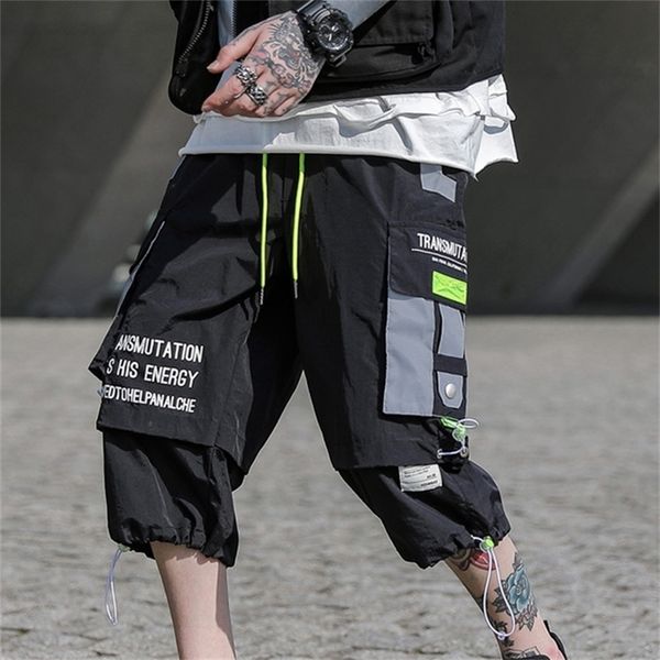 sfabl summer hip hop shorts men black harem short pants multi-pocket ribbons man streetwear harajuku loose mens shorts 3xl 210315, White;black
sfabl summer hip hop shorts men black harem short pants multi-pocket ribbons man streetwear harajuku loose mens shorts 3xl 210315, White;black