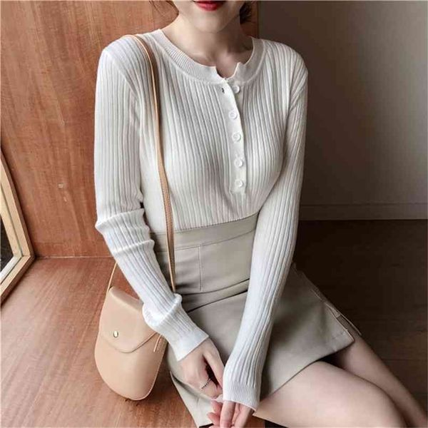 colorfaith winter spring women pullovers sweater knitted elegant buttons casual ladies jumpers bottoming sw9065 210914, White;black
colorfaith winter spring women pullovers sweater knitted elegant buttons casual ladies jumpers bottoming sw9065 210914, White;black