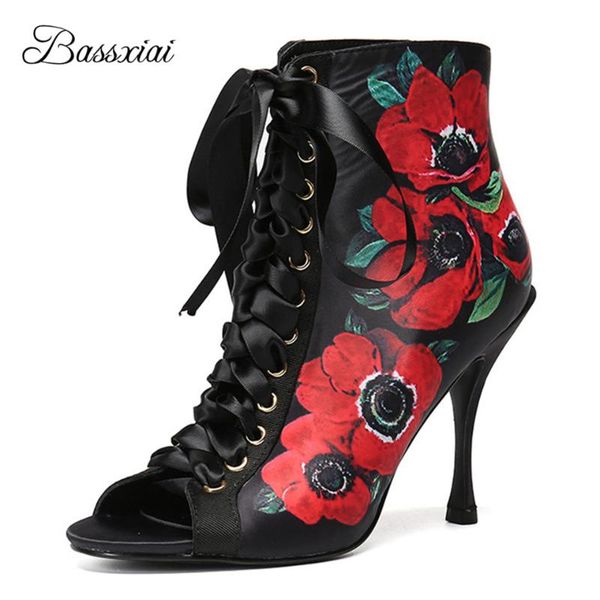 print flower high shoes woman peep toe cross-tied 10cm thin heels narrow band real leather spring autumn runway pumps women, Black
print flower high shoes woman peep toe cross-tied 10cm thin heels narrow band real leather spring autumn runway pumps women, Black