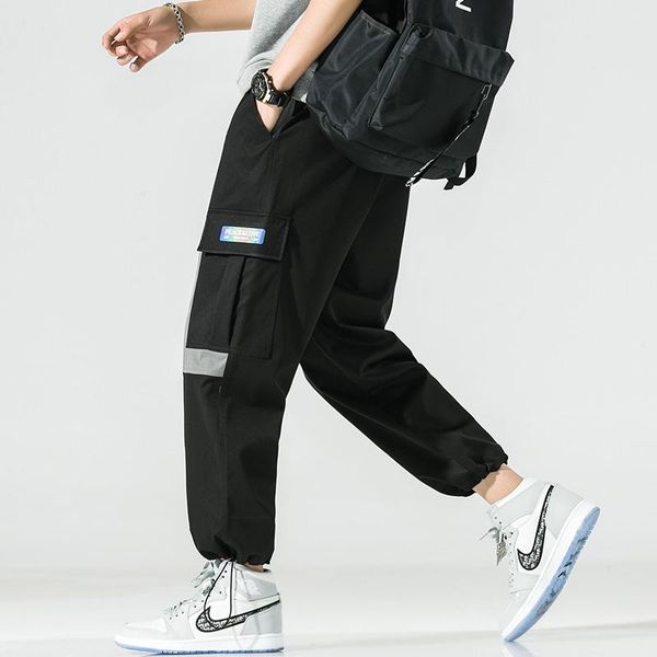 men pants new fashion casual jogger casual hip hop muti pockets male trousers sweatpants ribbons pants, Black
men pants new fashion casual jogger casual hip hop muti pockets male trousers sweatpants ribbons pants, Black