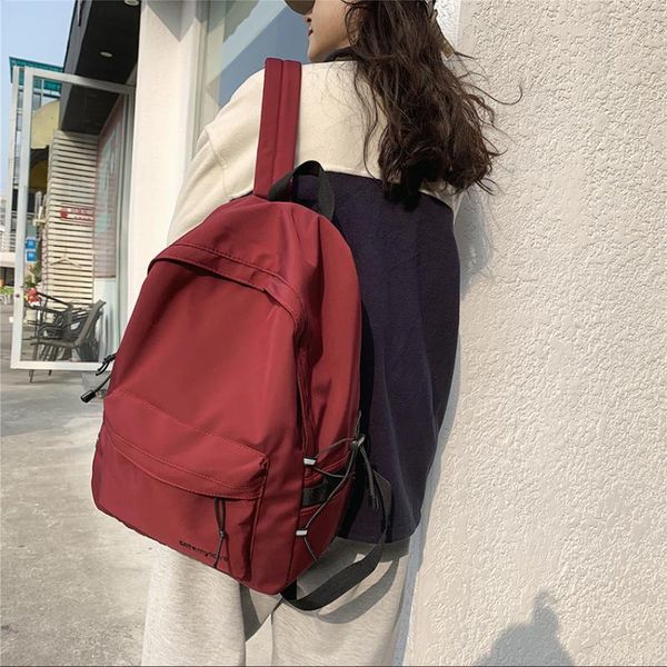 backpack fashion nylon rucksack large school bag for women backpacks teenager girls college student solid color purse back packs
backpack fashion nylon rucksack large school bag for women backpacks teenager girls college student solid color purse back packs
