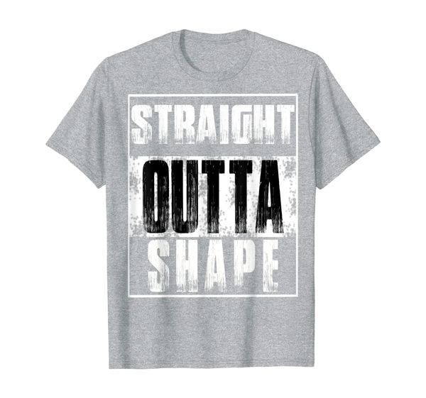 funny motivational gym work out shirt - straight outta shape t-shirt, White;black
funny motivational gym work out shirt - straight outta shape t-shirt, White;black