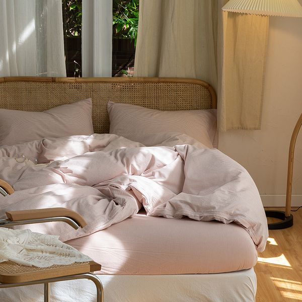 simple japane printed pinstripe bedding four fitted sheet quilt cover three piece set
simple japane printed pinstripe bedding four fitted sheet quilt cover three piece set