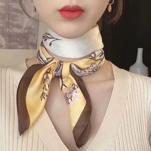 scarves 2021 spring silk scarf square women shawls and wraps fashion office small hair neck hijabs foulard 70*70cm, Blue;gray
scarves 2021 spring silk scarf square women shawls and wraps fashion office small hair neck hijabs foulard 70*70cm, Blue;gray