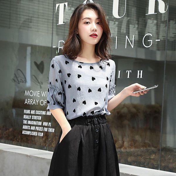 women's blouses & shirts spring summer style chiffon blouse shirt short sleeve o-neck polka dot elegant temperament casual dd8396, White
women's blouses & shirts spring summer style chiffon blouse shirt short sleeve o-neck polka dot elegant temperament casual dd8396, White