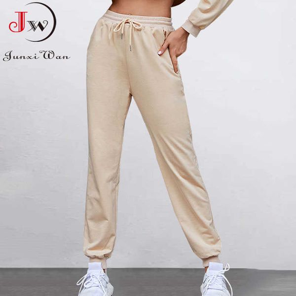 women casual sport pants spring autumn solid loose lace-up long trousers sweatpants female running pantalones mujer 211007, Black;white
women casual sport pants spring autumn solid loose lace-up long trousers sweatpants female running pantalones mujer 211007, Black;white