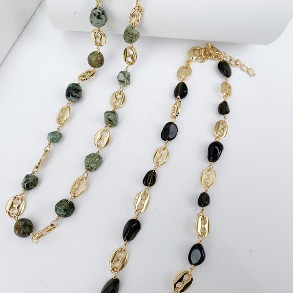 chokers bohemia irregular natural stone necklace bracelet women pig nose choker fashion jewelry wholesale, Golden;silver
chokers bohemia irregular natural stone necklace bracelet women pig nose choker fashion jewelry wholesale, Golden;silver