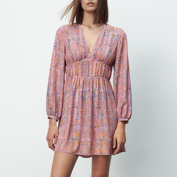 casual dresses fashion v neck women elegant lantern sleeve printed dress collected waisted fold mini ladies, Black;gray
casual dresses fashion v neck women elegant lantern sleeve printed dress collected waisted fold mini ladies, Black;gray