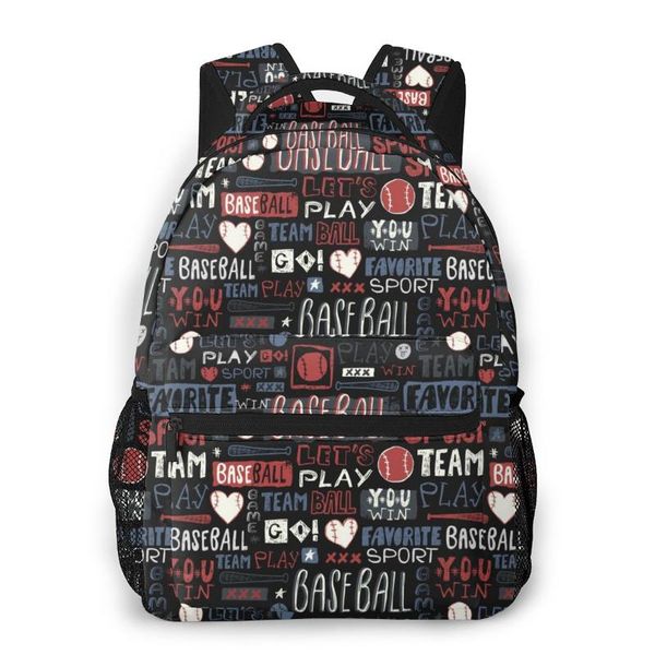 backpack casual travel bag baseball sketch words pattern school fashion shoulder for teenage girl bagpack
backpack casual travel bag baseball sketch words pattern school fashion shoulder for teenage girl bagpack