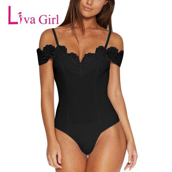 women's jumpsuits & rompers liva girl summer bodycon bodysuit 2021 women off shoulder strap crochet v neck white black streetwear body, Black;white
women's jumpsuits & rompers liva girl summer bodycon bodysuit 2021 women off shoulder strap crochet v neck white black streetwear body, Black;white