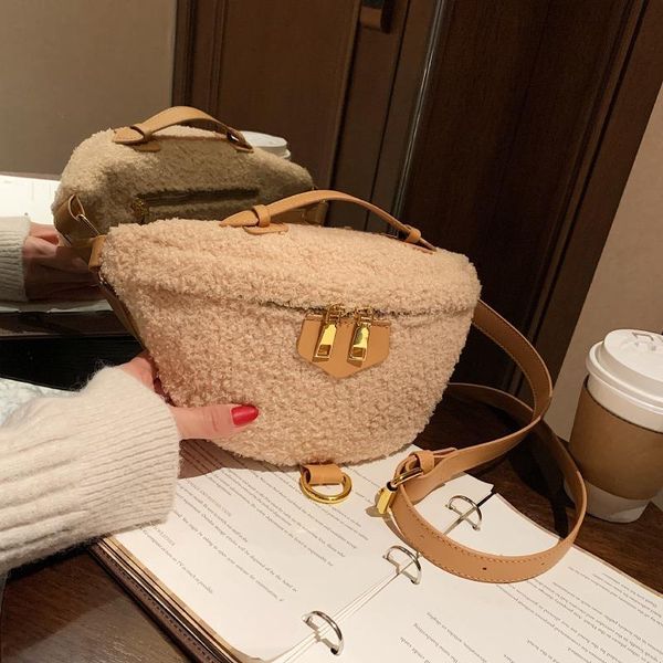 fashion 2021 new women's bag lamb hair bag simple single shoulder design sense of messenger
fashion 2021 new women's bag lamb hair bag simple single shoulder design sense of messenger