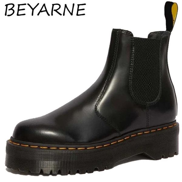 sandals beyarnechelsea boots womens leather thick-soled middle cowhide stitching short set foot fashion women's korean, Black
sandals beyarnechelsea boots womens leather thick-soled middle cowhide stitching short set foot fashion women's korean, Black