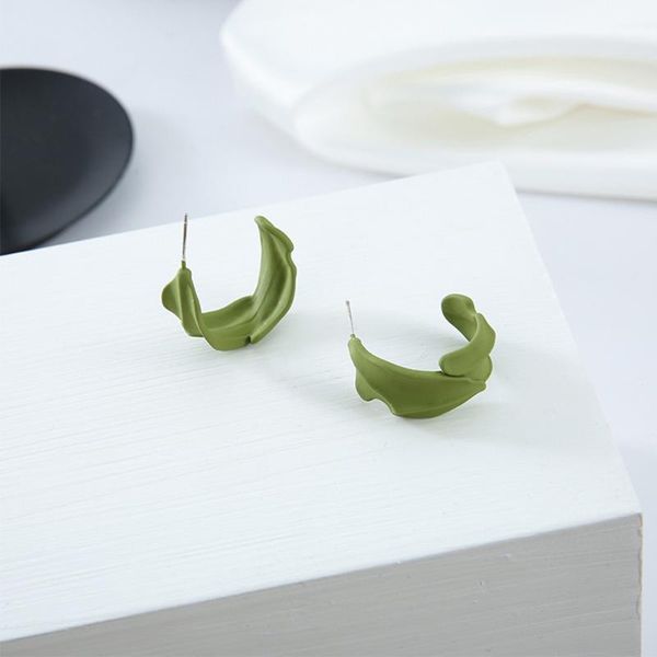 hoop & huggie simple geometric shape c earrings small pure and fresh unique temperament of restoring ancient ways matcha green, Golden;silver
hoop & huggie simple geometric shape c earrings small pure and fresh unique temperament of restoring ancient ways matcha green, Golden;silver