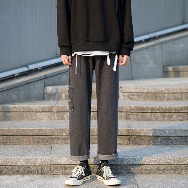 men's jeans autumn ins holed korean loose student straight tube drop feeling trend wide leg pants clothes streetwear, Blue
men's jeans autumn ins holed korean loose student straight tube drop feeling trend wide leg pants clothes streetwear, Blue