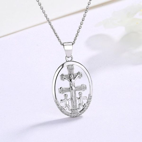 chains 925 sterling silver classic jesus necklace cross christian jewelry three size pendant
chains 925 sterling silver classic jesus necklace cross christian jewelry three size pendant