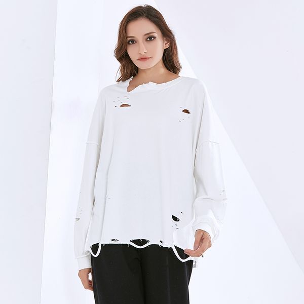 casual sweatshirt for women o neck long sleeve designer hole cotton pullovers oversized sweatshirts female 2021 new, Black
casual sweatshirt for women o neck long sleeve designer hole cotton pullovers oversized sweatshirts female 2021 new, Black