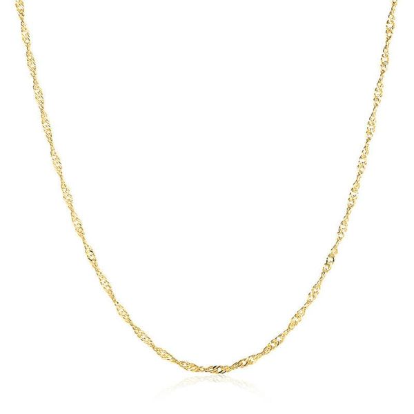 chains 925 sterling silver 18k gold water ripple necklace for women personality charm female wedding gifts
chains 925 sterling silver 18k gold water ripple necklace for women personality charm female wedding gifts