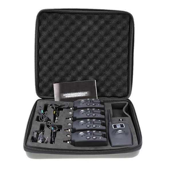 fishing accessories wireless alarm set digital led 4 alerts bite+1 receiver+4 chain hanger illuminated swinger
fishing accessories wireless alarm set digital led 4 alerts bite+1 receiver+4 chain hanger illuminated swinger