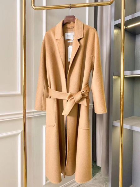 women's wool & blends high-end fashion m winter 100% pure coat women water ripple classic double breasted labbro, Black
women's wool & blends high-end fashion m winter 100% pure coat women water ripple classic double breasted labbro, Black