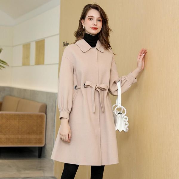 women's wool & blends autumn winter double-sided cashmere coat ladies long clothes up jacket fashion slim overcoa, Black
women's wool & blends autumn winter double-sided cashmere coat ladies long clothes up jacket fashion slim overcoa, Black