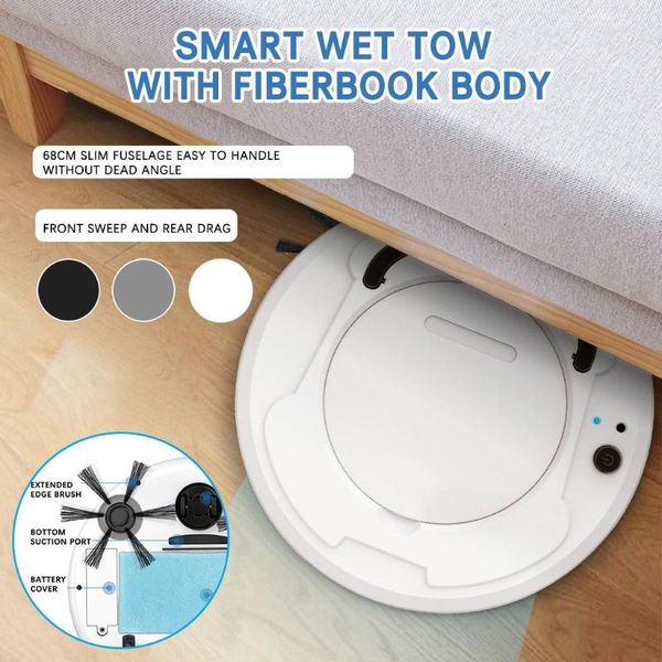 vacuum cleaners 1800pa 3in 1 smart sweeping robot household sweeper suction drag machine anti-collision wet and dry clearner #4
vacuum cleaners 1800pa 3in 1 smart sweeping robot household sweeper suction drag machine anti-collision wet and dry clearner #4