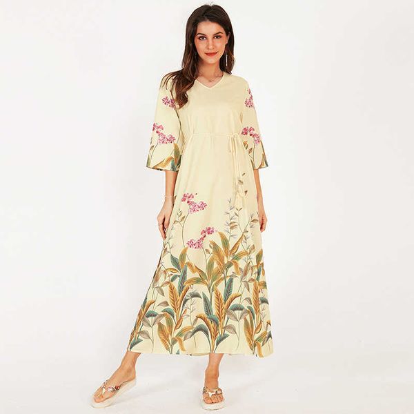 casual dresses summer women long apricot fashion holiday style loose belt plant floral print v-neck a-line half-sleeved maxi es lf, Black;gray
casual dresses summer women long apricot fashion holiday style loose belt plant floral print v-neck a-line half-sleeved maxi es lf, Black;gray