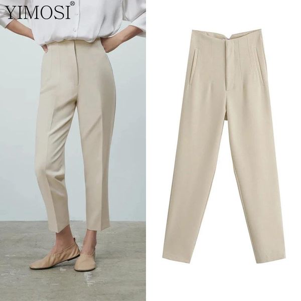 women's leggings 2021 summer autumn trouser suits women high waist pants ladies fashion beige office chic button casual, Black
women's leggings 2021 summer autumn trouser suits women high waist pants ladies fashion beige office chic button casual, Black