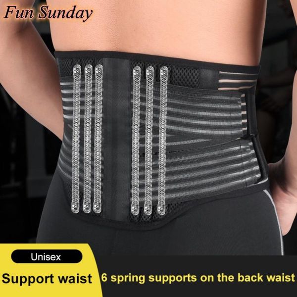 lumbar waist support belt strong lower back brace support corset belt waist trainer sweat slim for sports pain relief, Black;gray
lumbar waist support belt strong lower back brace support corset belt waist trainer sweat slim for sports pain relief, Black;gray
