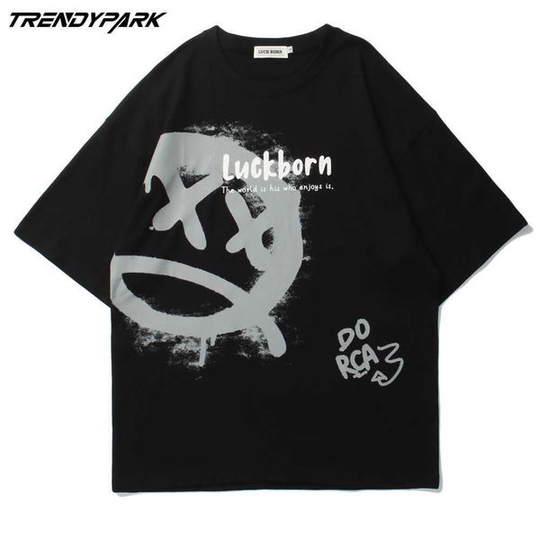 men's t-shirt summer short sleeve graffiti tee hip hop oversized cotton casual harajuku streetwear tshirts clothing 210601, White;black 
men's t-shirt summer short sleeve graffiti tee hip hop oversized cotton casual harajuku streetwear tshirts clothing 210601, White;black
