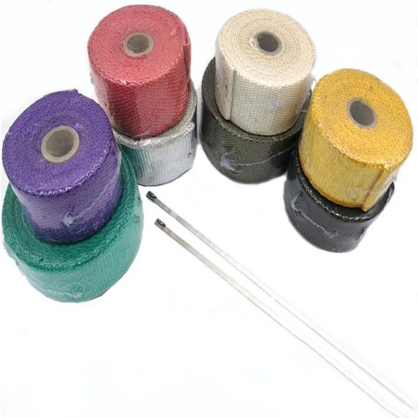 motorcycle exhaust system thermal tape header heat wrap manifold insulation roll resistant with stainless ties fiber 5m
motorcycle exhaust system thermal tape header heat wrap manifold insulation roll resistant with stainless ties fiber 5m
