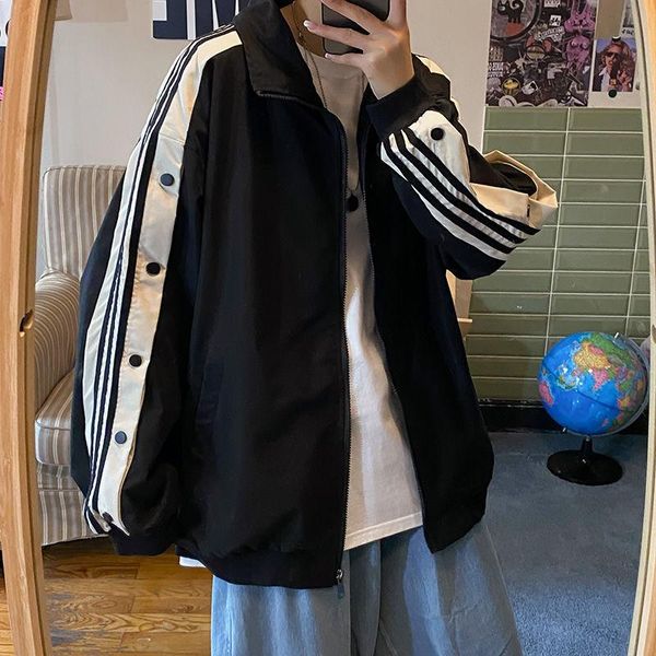 men's jackets hong kong style coat trendy spring autumn baseball jacket, Black;brown
men's jackets hong kong style coat trendy spring autumn baseball jacket, Black;brown