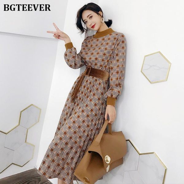 bgteever autumn dress women vintage plaid lantern sleeve female maxi dress elegant sashes party vestidos femme 2021, Black;gray
bgteever autumn dress women vintage plaid lantern sleeve female maxi dress elegant sashes party vestidos femme 2021, Black;gray