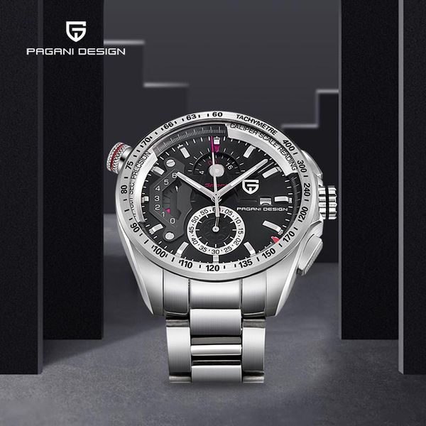 wristwatches sports quartz men watch chronograph fashion wristwatch 30m water-resistant stainless steel strap for pagani design, Slivery;brown
wristwatches sports quartz men watch chronograph fashion wristwatch 30m water-resistant stainless steel strap for pagani design, Slivery;brown