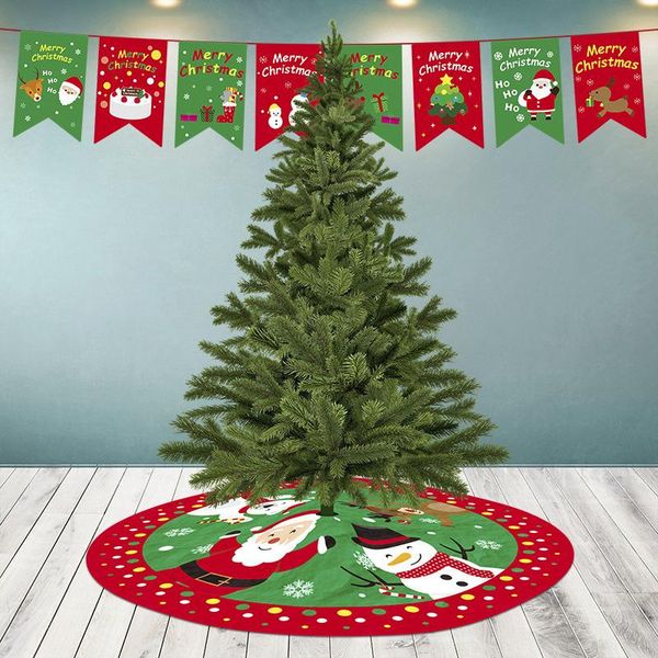 christmas decorations tree skirt ornament 84/90cm diameter bottom decoration non-woven fabric
christmas decorations tree skirt ornament 84/90cm diameter bottom decoration non-woven fabric