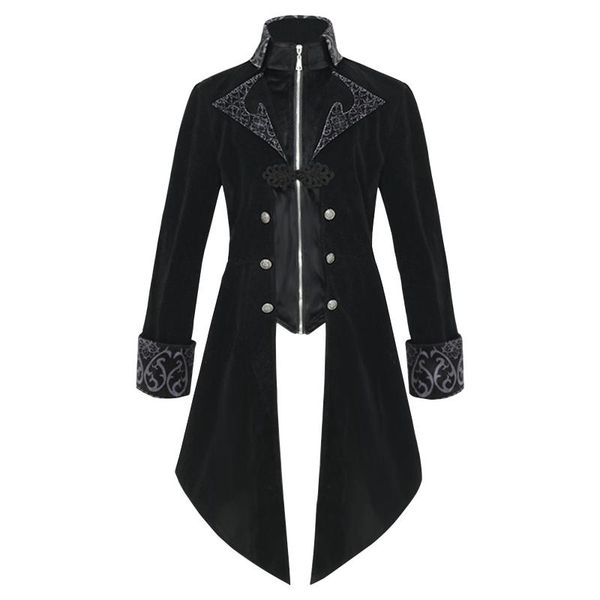 men's jackets gothic vintage long sleeve tuxedo suede full length zipper overcoat #40, Black;brown
men's jackets gothic vintage long sleeve tuxedo suede full length zipper overcoat #40, Black;brown