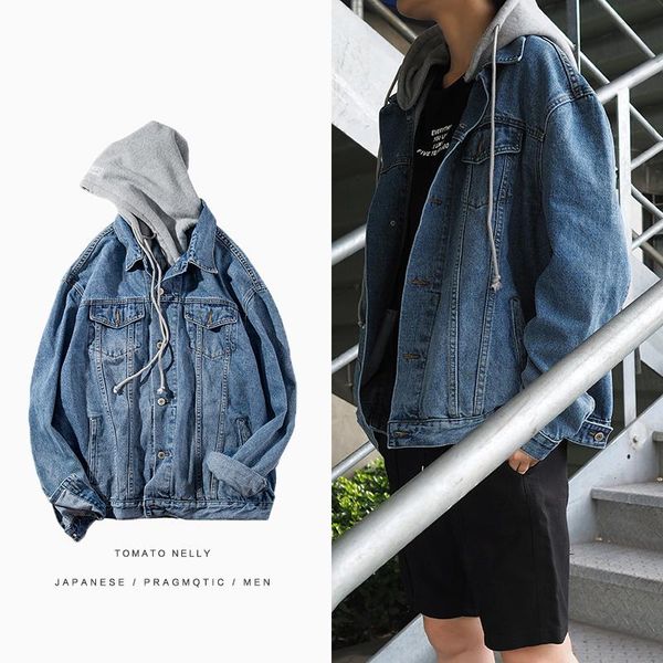 men's jackets denim jacket men hooded sportswear outdoors casual fashion jeans hoodies cowboy mans and coat, Black;brown
men's jackets denim jacket men hooded sportswear outdoors casual fashion jeans hoodies cowboy mans and coat, Black;brown